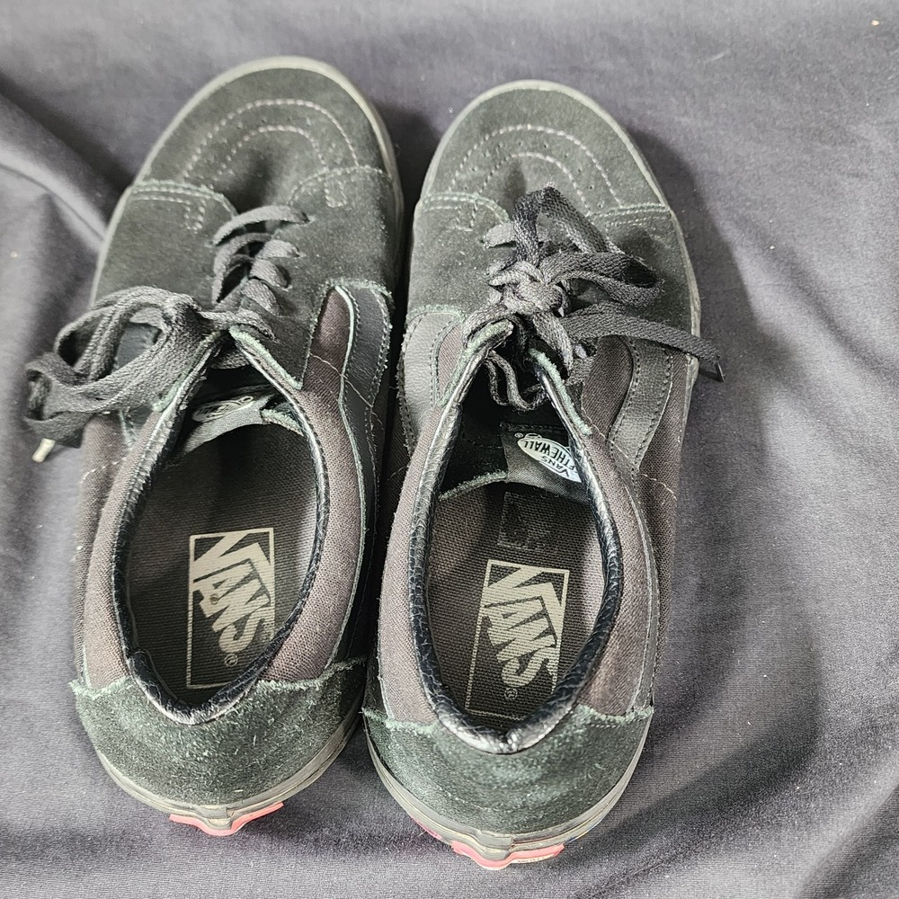 Vans Sk8-Low Disruptive Black‎ Suede Skate Shoes Sneakers Mens 8.5 Womens 10... - Picture 5 of 7